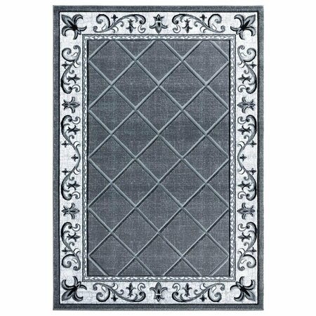 UNITED WEAVERS OF AMERICA 2 ft. 7 in. x 4 ft. 2 in. Bristol Altamont Gray Rectangle Rug 2050 10972 35C